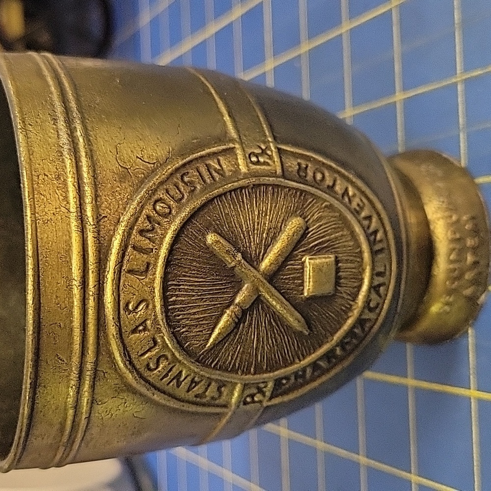Pharmacopeia Brass Mortar & Pestle 1984 Vintage Schering